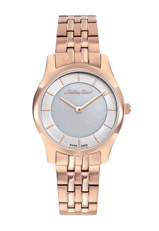 Reloj Mathey Tissot mujer modelo Tacy D949RI movimiento Suizo chapado en oro rosa cristal recubierto de zafiro