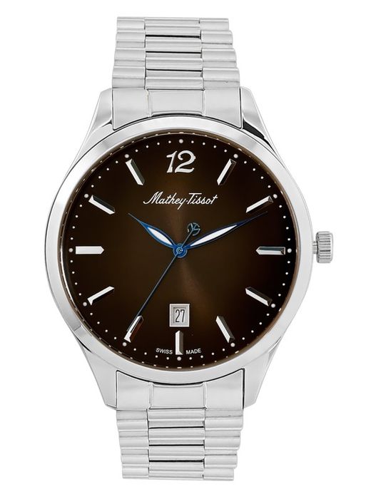 Reloj Mathey Tissot de hombre colección Urban H411MAN de acero inoxidable 316L con calendario y sumergible a 5 ATM
