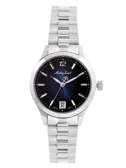 Urban Metal D411MABU Reloj mujer Mathey Tissot acero inoxidable 316L cristal zafiro, esfera azulada muy original, sumergible a 5ATM