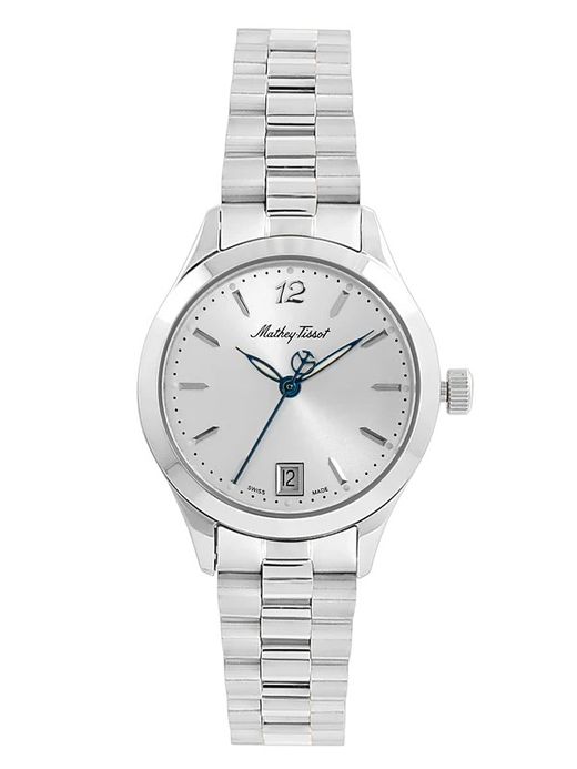Urban Metal D411MAS Reloj Mathey Tissot mujer movimiento Swiss Made cristal zafiro, calendario, resistente al agua 5atm