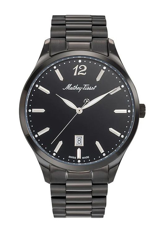 Urban Metal H411MNN Reloj Mathey Tissot unisex movimiento Swiss Made de la colección Urban Metal H411MNN fabricado en acero inoxidable316L negro