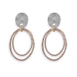 WE123X Pendientes Plata de Palo modelo Almería de plata y bronce