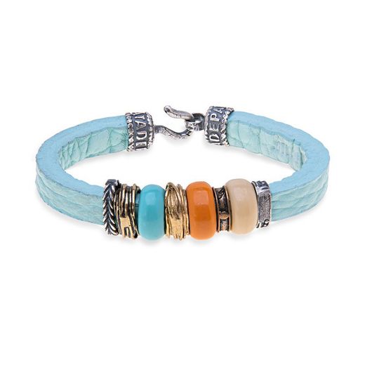 WB189A Pulsera Plata de Palo colección  'LOMBOK' SIX