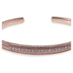 WB220X Pulsera Plata de Palo circonitas y bronce