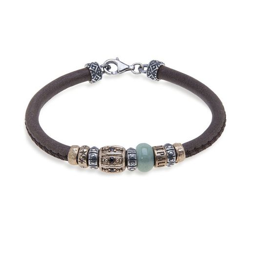 WB312X Pulsera Plata de Palo de mujer con jade