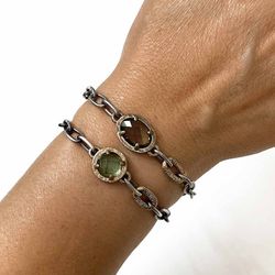 WB323X Pulsera cadena PLATA DE PALO Tais mujer