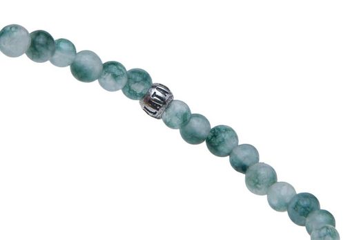 WB465V-1 Pulsera PLATA DE PALO de bronce, ágata y circonitas modelo Yulai elegante y con personalidad