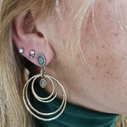 WE085X Pendientes Plata de Palo Woman