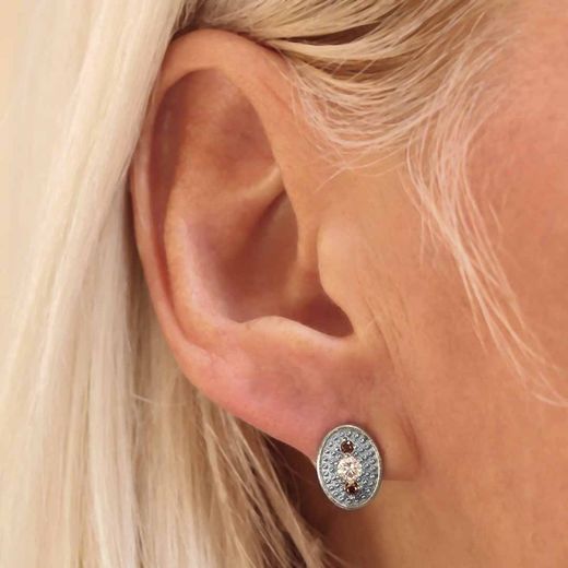 WE136X Pendientes PLATADEPALO para mujer circonitas