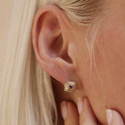 WE137G Pendientes PLATADEPALO Tusan para mujer
