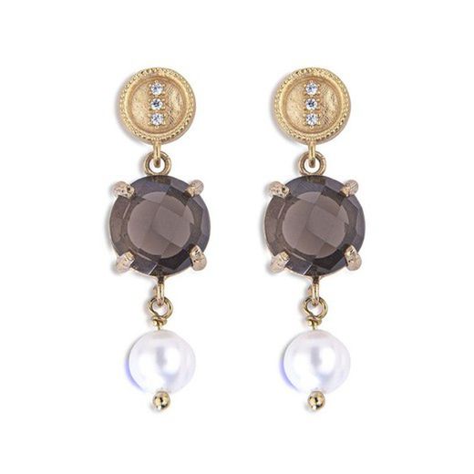 WE161G Pendientes Plata de Palo de mujer modelo Carina de perlas agua dulce para mujer elegantes