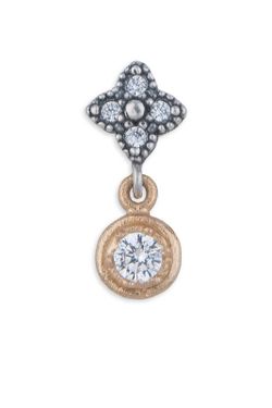 WE190X Pendientes PLATA DE PALO mujer de plata, bronce y circonitas