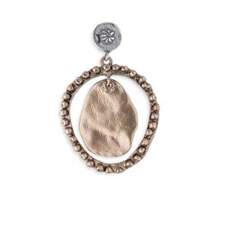WE231X Pendientes Quarem PLATA DE PALO mujer con lámina de bronce