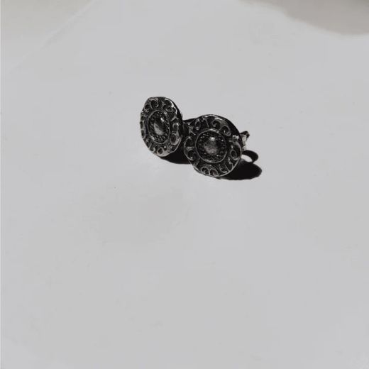 WE274X Pendientes PLATA DE PALO de Mujer Mayonaka de plata 925 grabada