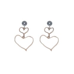 WE292X Pendientes Plata de Palo Mujer Laila de Plata 925 y Bronce