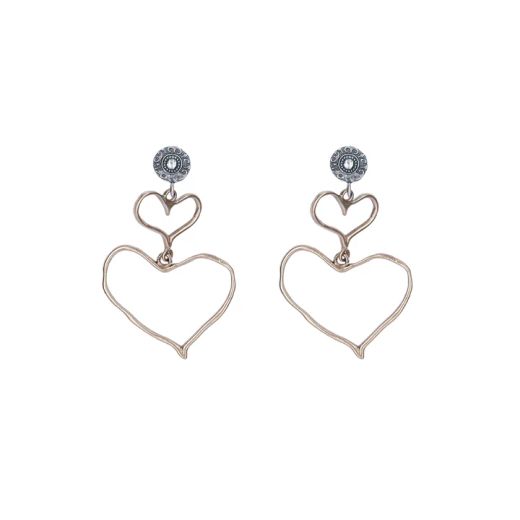 WE292X Pendientes Plata de Palo Mujer Laila de Plata 925 y Bronce