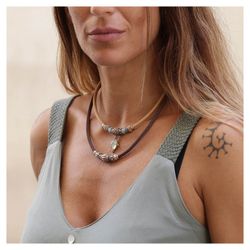 WN074X Collar Plata de Palo mujer colección Malthe