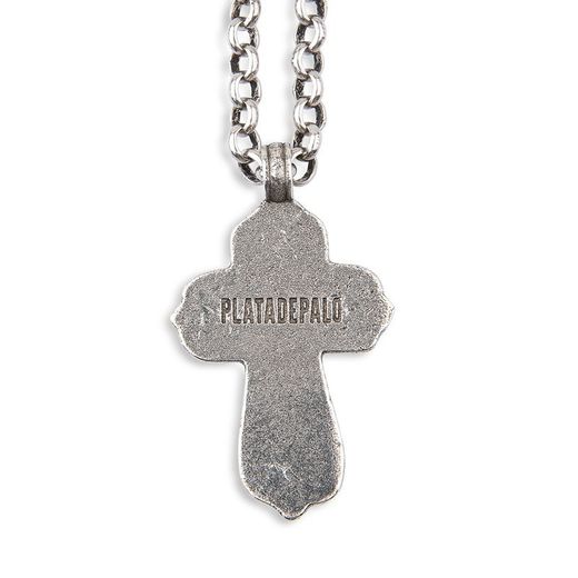 WN191X Collar PLATA DE PALO de mujer modelo Aura adornada con cuatro cristales de granate natural