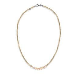 WN194X Collar Plata de Palo colección Esperanza de perlas para mujer