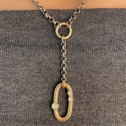 WN217X Collar Plata de Palo mujer cadena de rolo, una joya que combina la belleza clásica con toques modernos