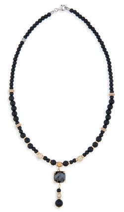 WN231N Collar PLATA DE PALO mujer de bronce, ónix y circonitas colección Zaira
