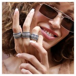 WR064X Anillo Plata de Palo Woman