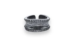 WR085AB Anillo PLATA DE PALO mujer de Plata 925 con circonitas colección Veltara elegante y cautivador