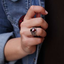WR096X Anillo PLATA DE PALO modelo Feme para mujer elegante y extremado