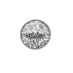 WR126X Anillo Plata de Palo colección Maribel de mujer en plata de ley su diseño circular y los detalles de la pasamanería lo hacen versátil y fácil de combinar