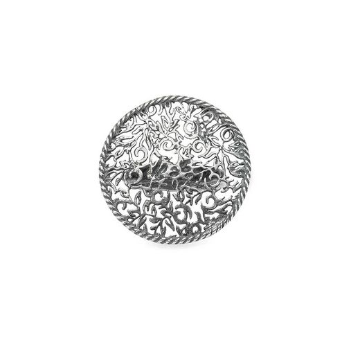 WR126X Anillo Plata de Palo colección Maribel de mujer en plata de ley su diseño circular y los detalles de la pasamanería lo hacen versátil y fácil de combinar