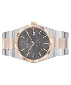 Zeus H118RS Reloj Mathey Tissot para hombre Swiss Made esfera color negro, con índices en color rosados, ofrece una visualización perfecta gracias a su cristal de Zafiro